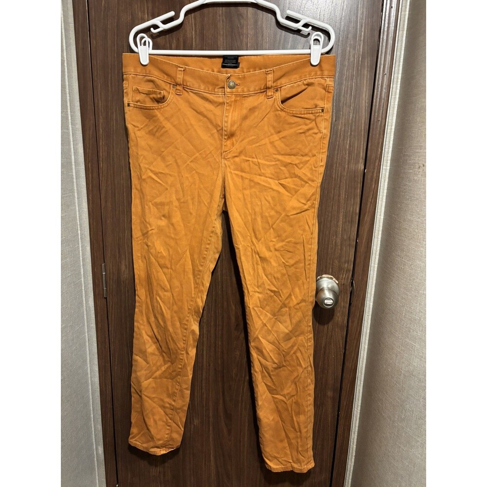 Ann Taylor Factory Modern Five Pocket Skinny Orange Pant Size 12